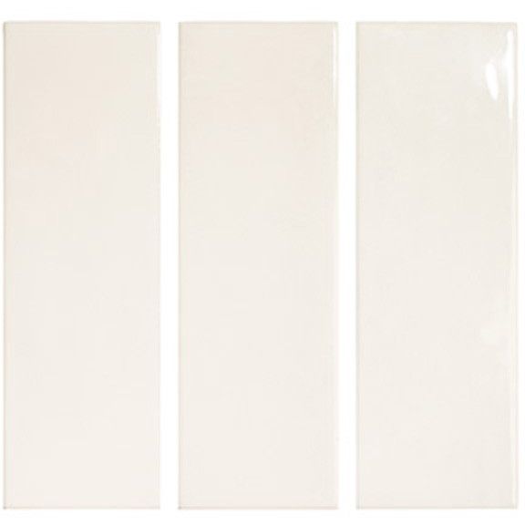 Керамическая плитка DNA Tiles (ДНА Тайлс) Calema White Gloss 5.2x16 см, 136305