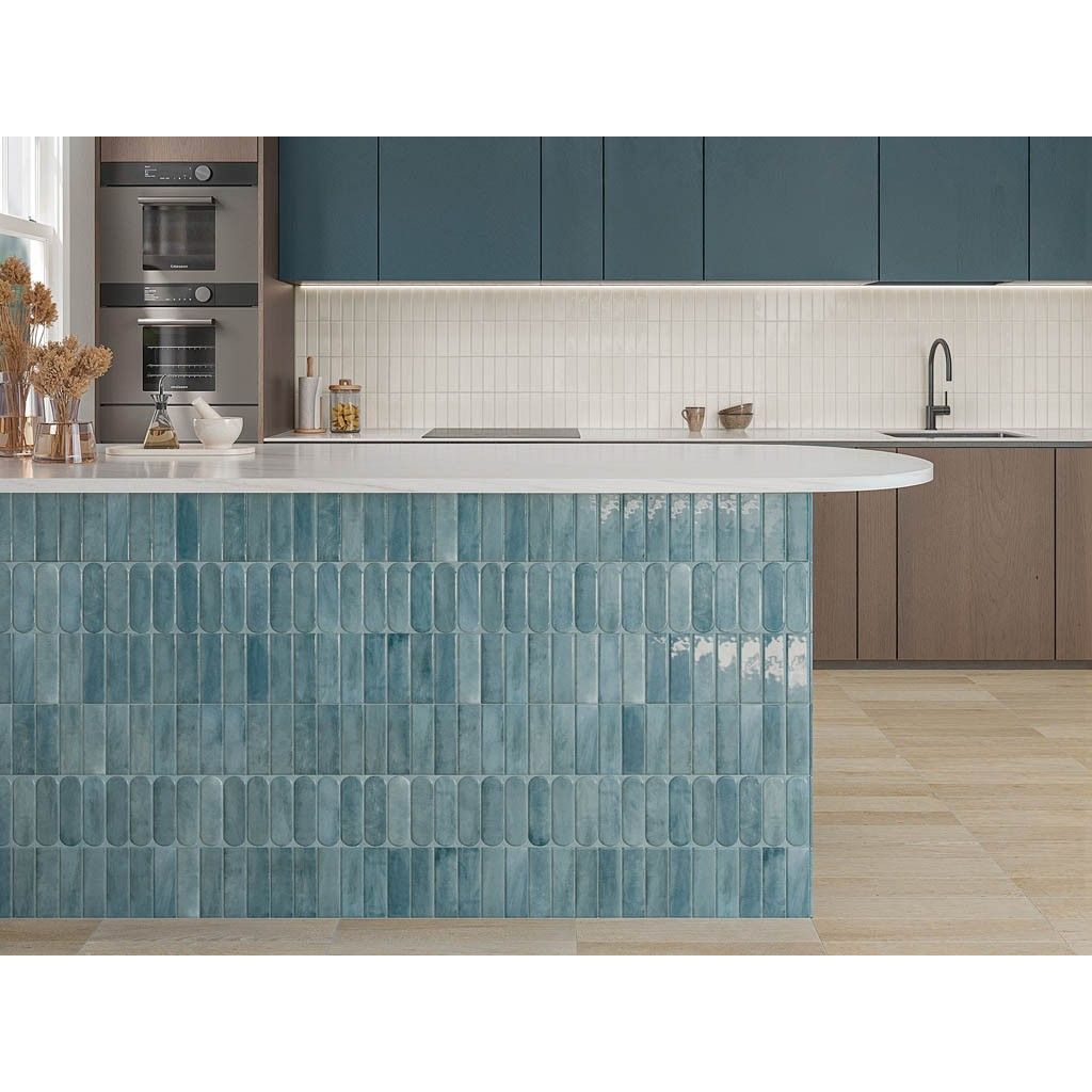 Керамическая плитка DNA Tiles (ДНА Тайлс) Calema White Matt 5.2x16 см, 136306