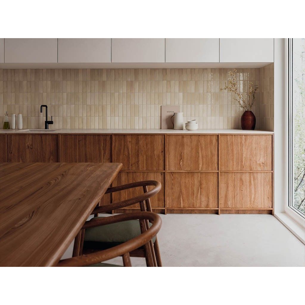 Керамическая плитка DNA Tiles (ДНА Тайлс) Calema Greige 5.2x16 см, 136315