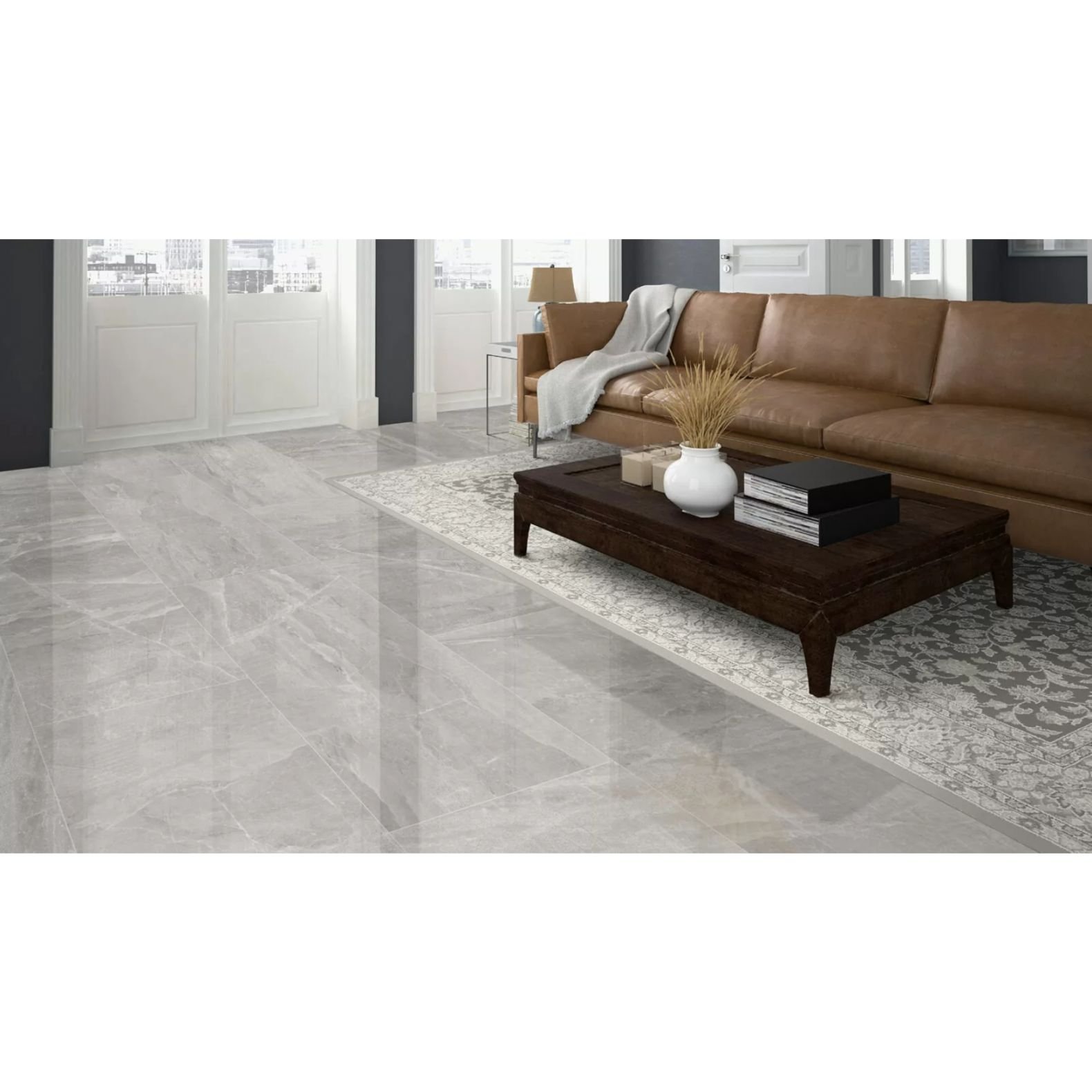 Керамогранит Cayyenne Ceramiche (Кайянне Керамика) Mainstream Silver M.P. 60х60 см (925770)