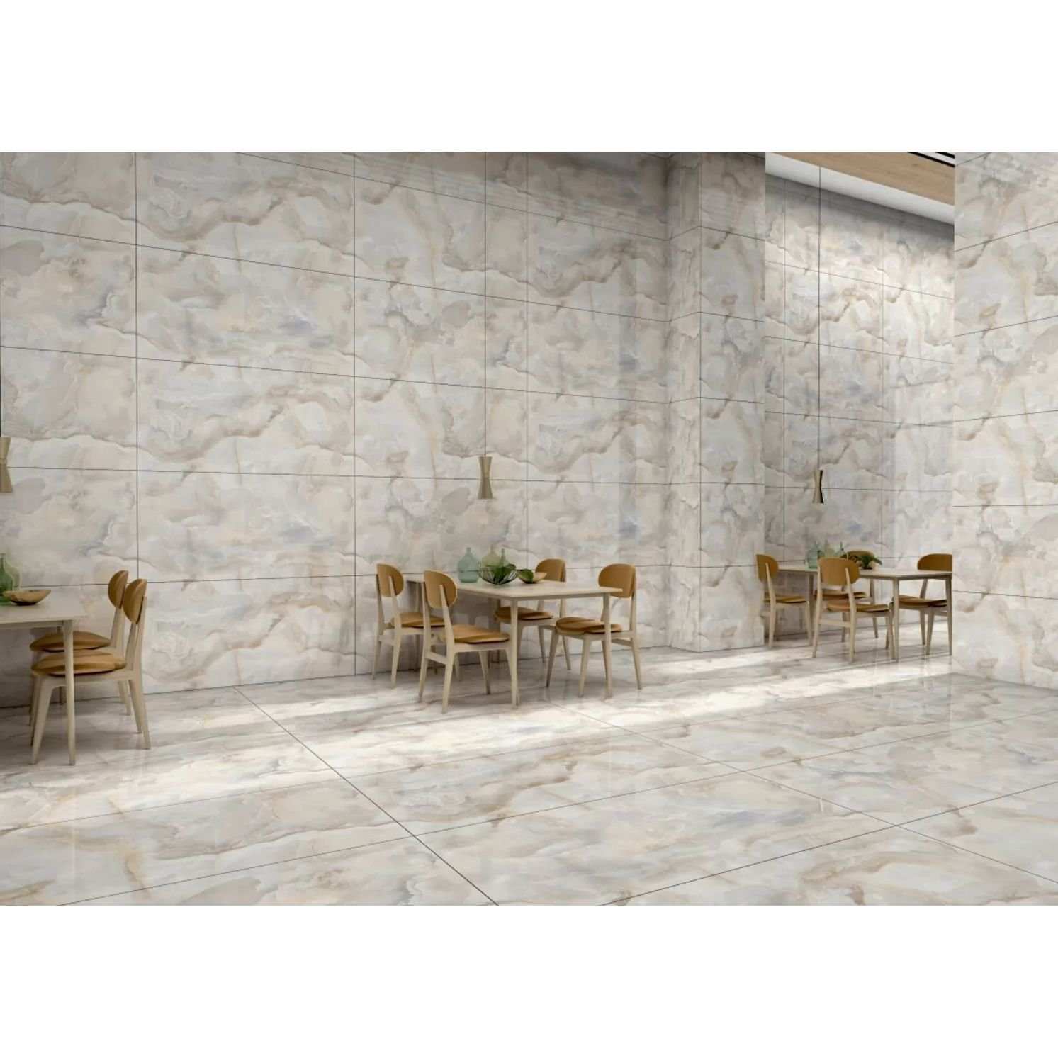 Керамогранит Gresant (Гресант) Hexa White Glossy Endless R 60x120 см, глянцевый (ROL83980)