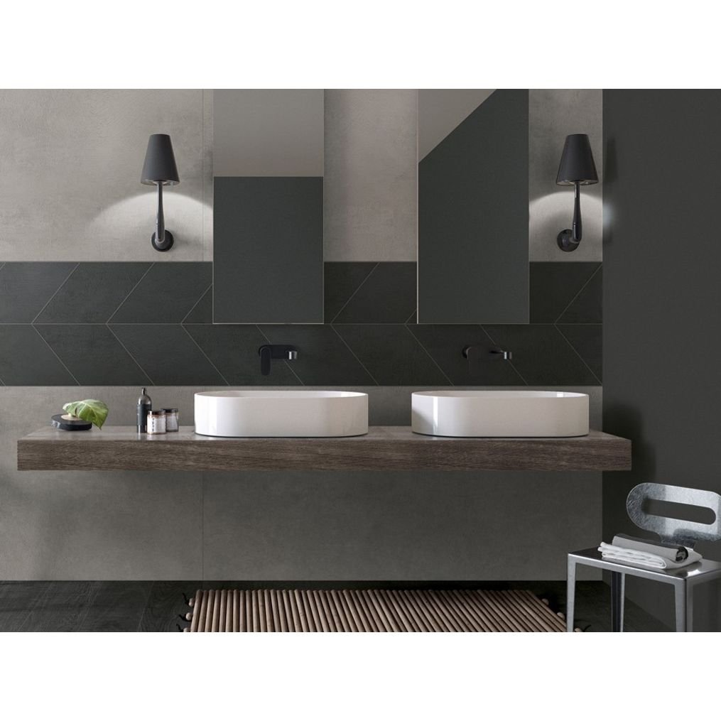 Керамогранит ABK Ceramiche (АБК Керамише) Crossroad Chalk Coal Ret 60Х120 см (PF60001211)