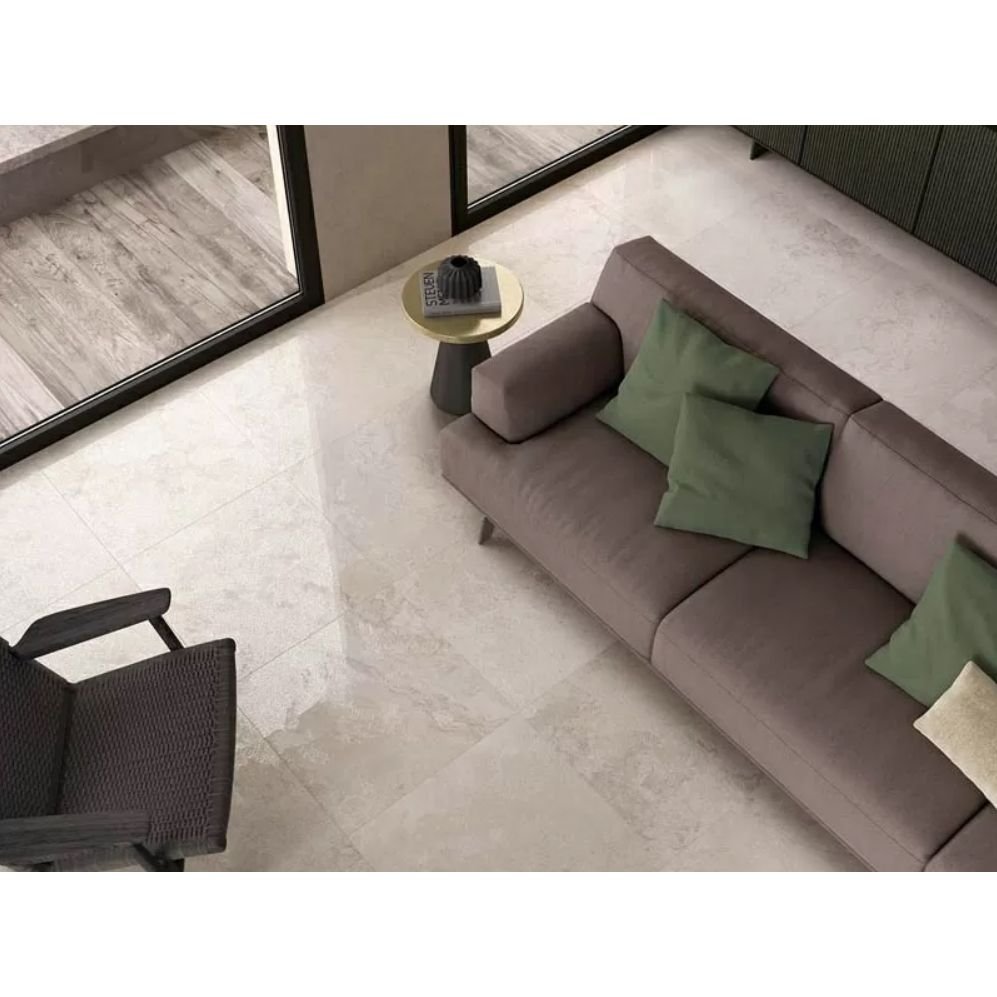 Керамогранит ABK Ceramiche (АБК Керамише) Alpes Raw Ivory Lapp. Rett 60х60 см, лаппатированный (PF60000021)
