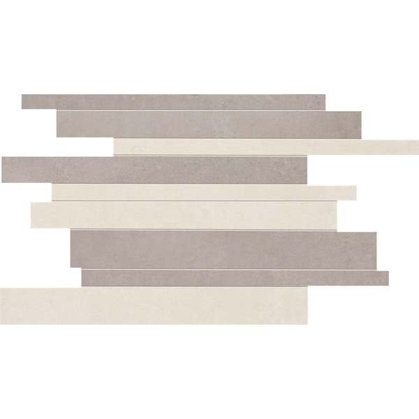 Мозаика ABK Ceramiche (АБК Керамише) Docks Mos.Brick White Silver 30х40 см (DKR51052)