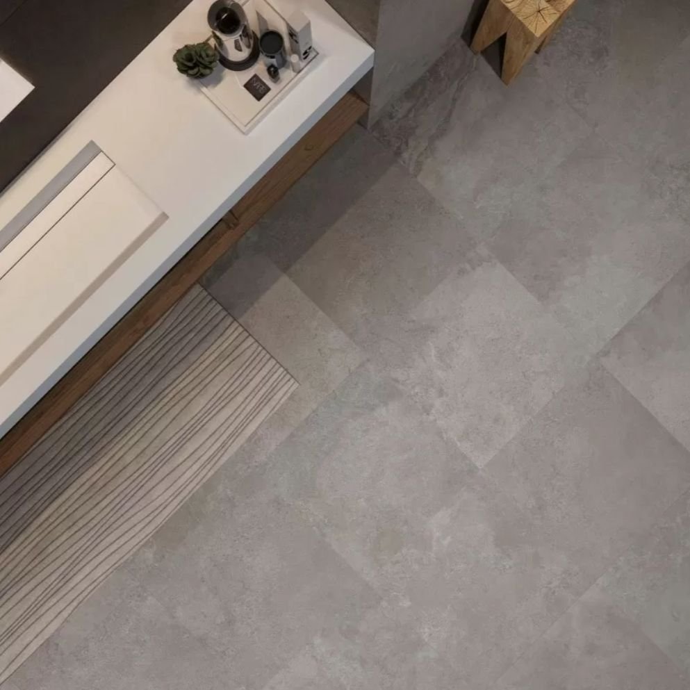 Керамогранит ABK Ceramiche (АБК Керамише) Alpes Wide Lead Ret 160х160 см (PF60000422)