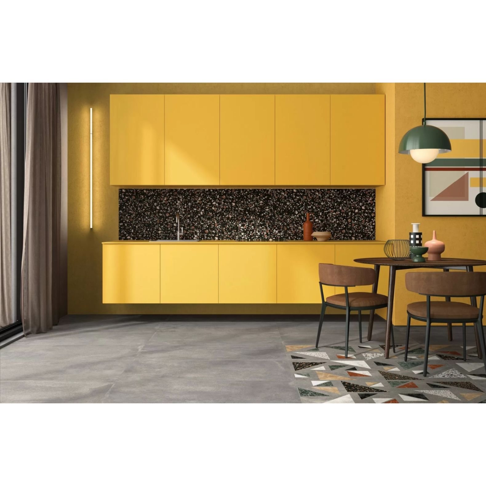 Керамогранит ABK Ceramiche (АБК Керамише) Blend Dots Multiblack Ret 90х90 см (PF60005829)