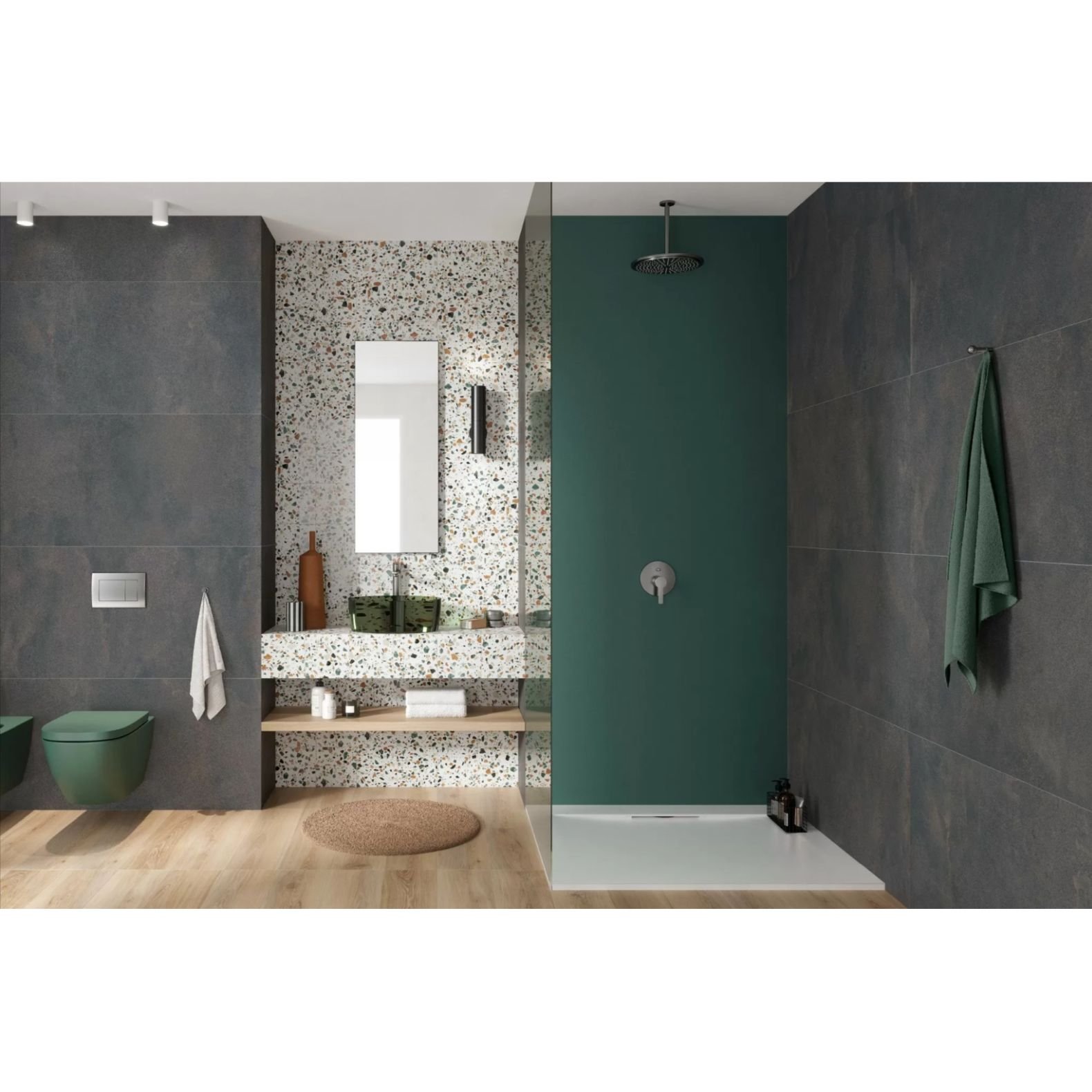 Керамогранит ABK Ceramiche (АБК Керамише) Blend Concrete Iron Ret 60х120 см (PF60005799)