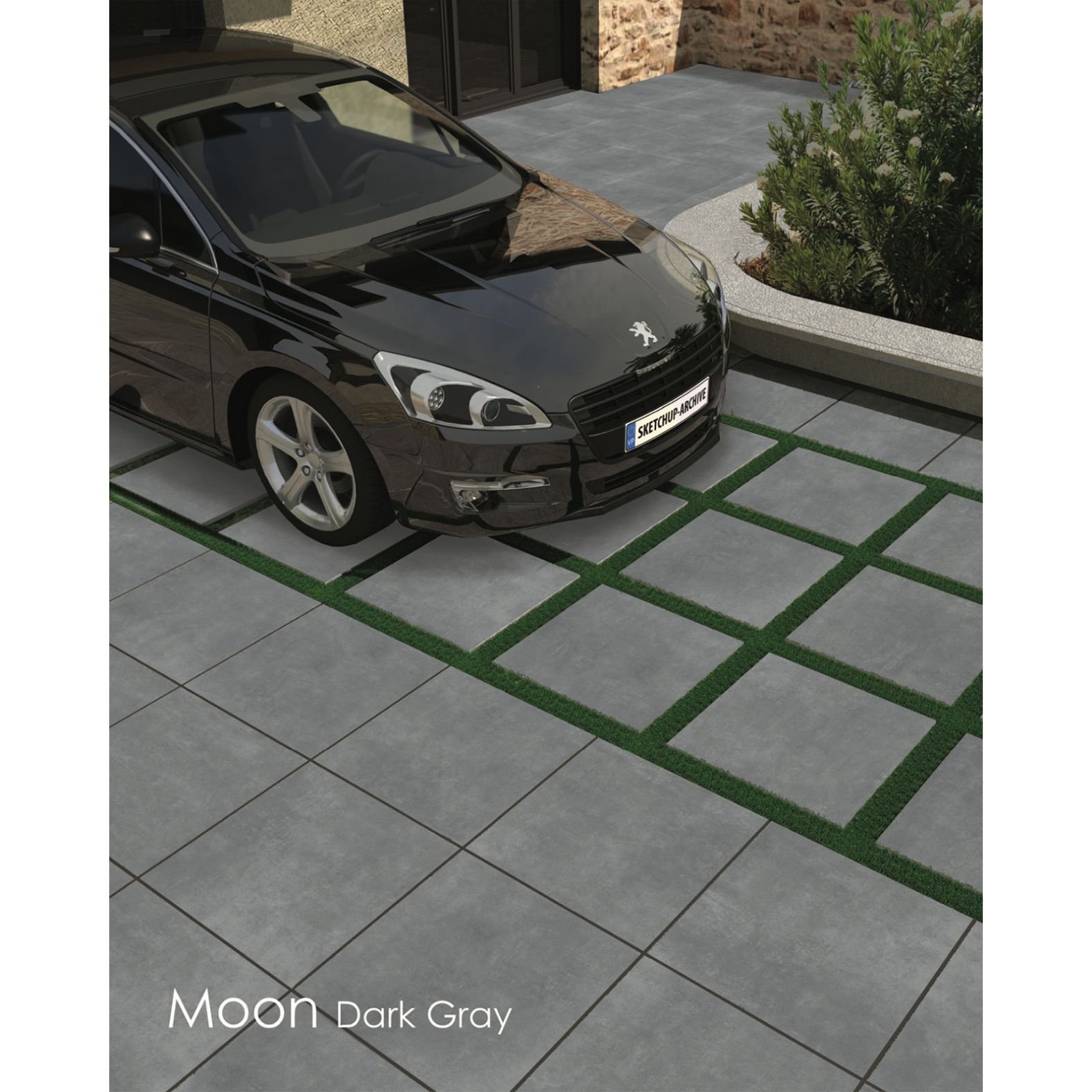 Керамогранит Novin Ceram (Новин Керам) Moon dark grey утолщенный 60х60х2 см (окрашенная в массе) матовый утолщенный 69489