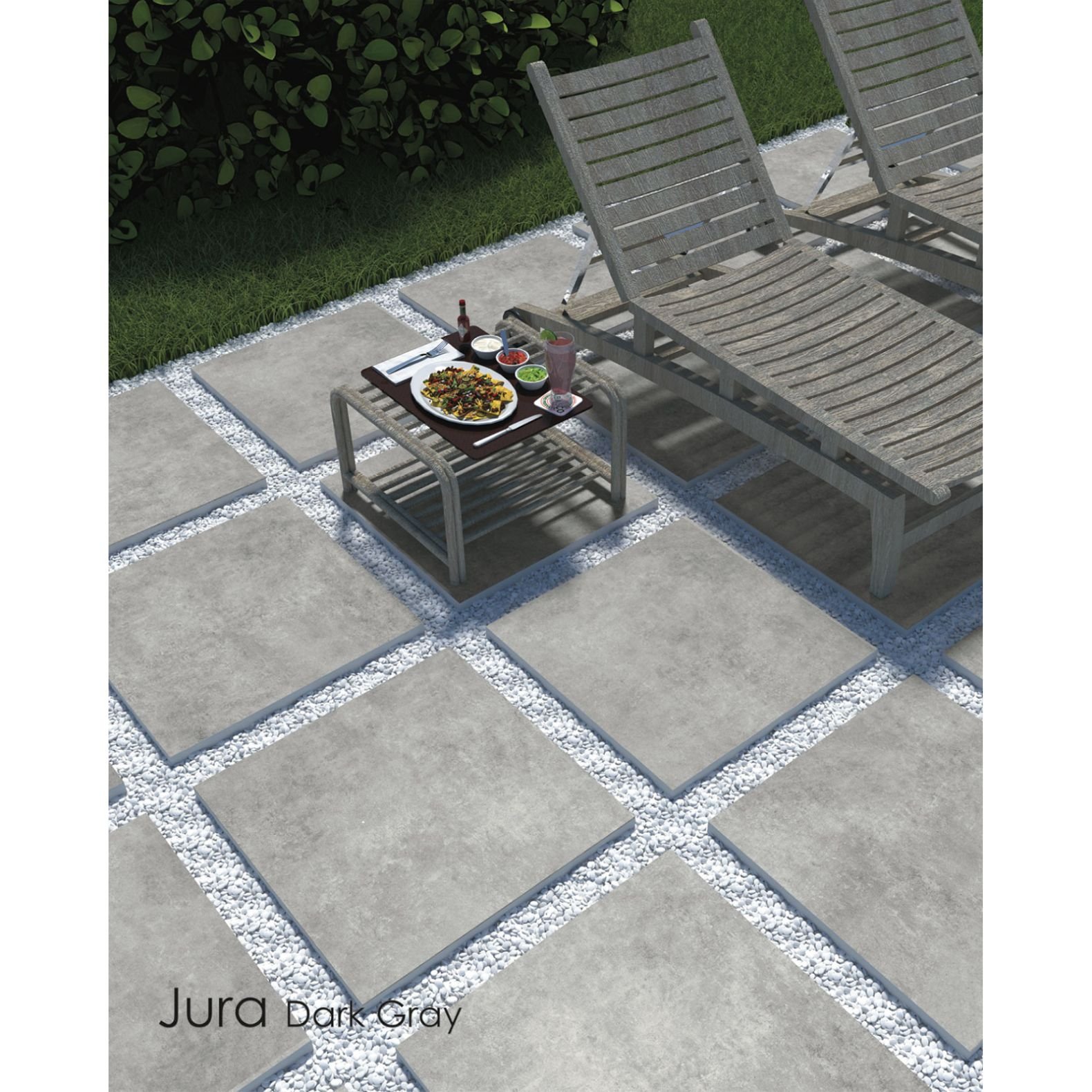 Керамогранит Novin Ceram (Новин Керам) Jura dark grey утолщенный 60х60х2 см матовый 70485