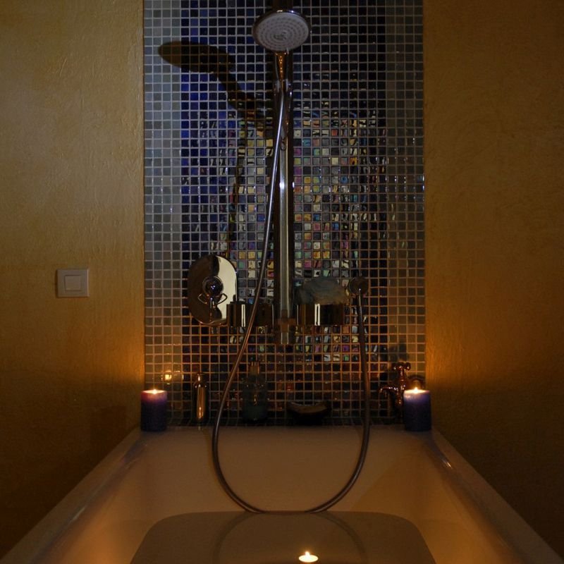 Мозайка Art and Natura (Арт Энд Натура) (Art&Natura) стеклянная 1,5х1,5 см Classic glass laura 4 29,5х29,5 см