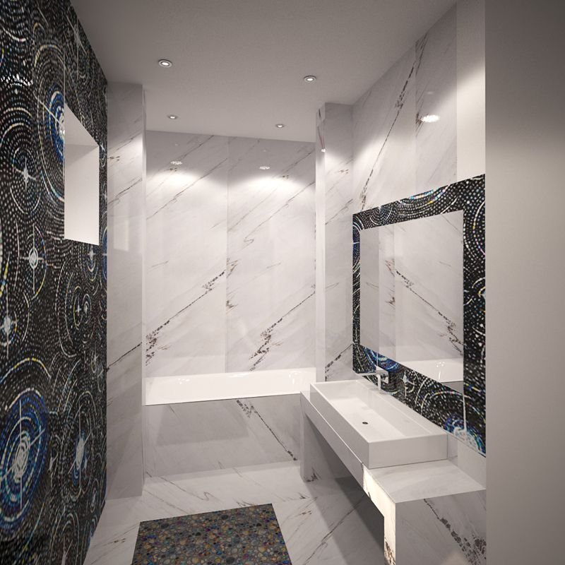 Мозайка Art and Natura (Арт Энд Натура) (Art&Natura) стеклянная 1,5х1,5 см Classic glass naomi 29,5х29,5 см