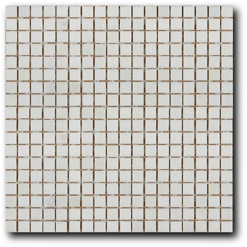 Мозайка Art and Natura (Арт Энд Натура) (Art&Natura) из натурального камня 1,5х1,5 см Marble mosaic calacatta 30,5х30,5 см