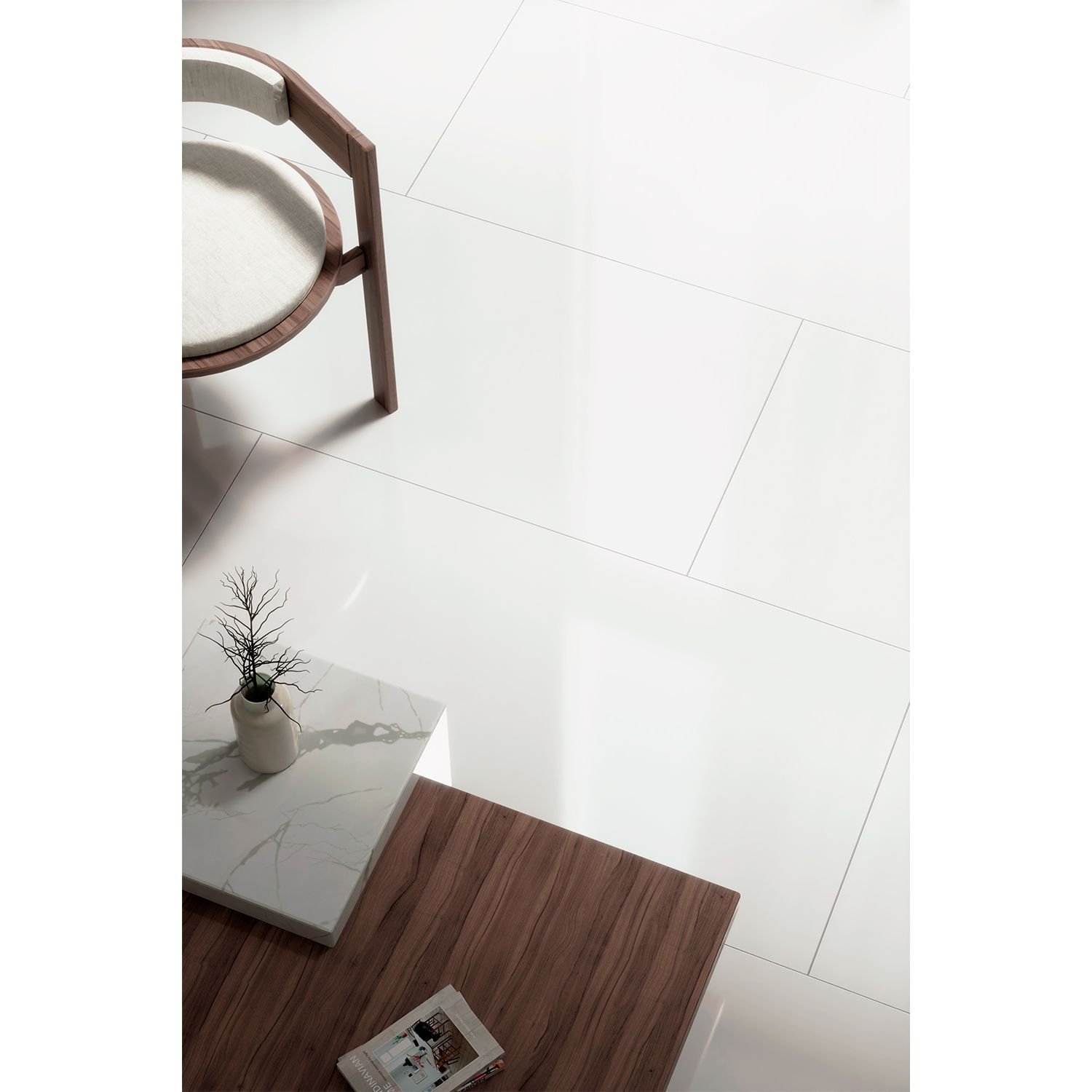 Керамогранит Art and Natura Ceramica Moderno absolute ice glossy 60х120 см