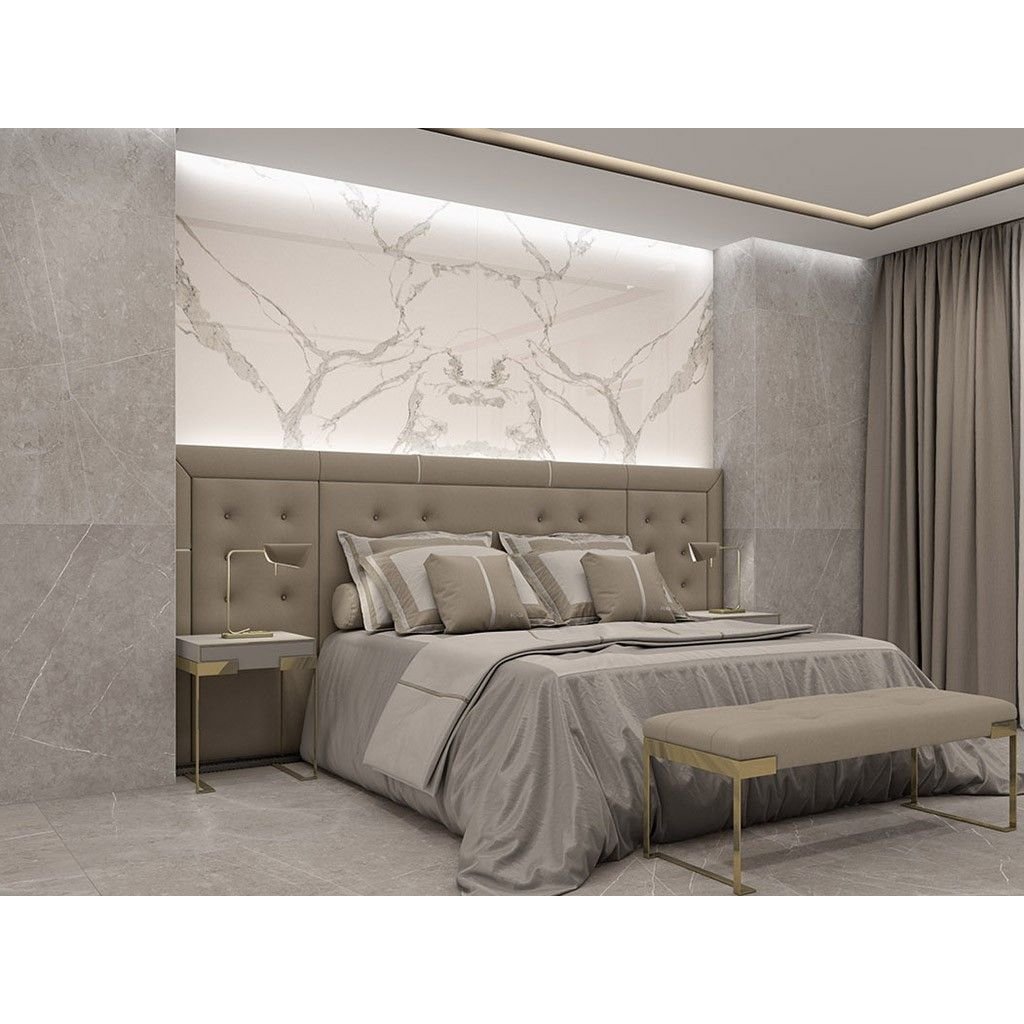 Керамогранит Ascale (Аскейл) Bookmatch Torano Statuario B Soft матовый 160х320 см, ппп00065294