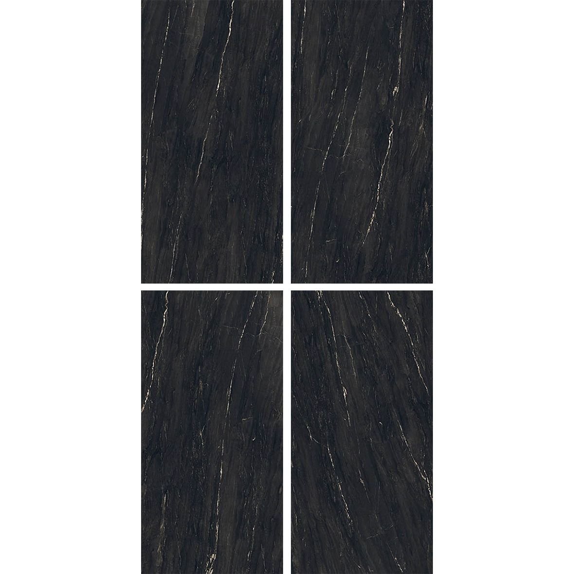 Керамогранит Ascale (Аскейл) Belvedere Black Soft матовый 160х320 см, ппп00064123