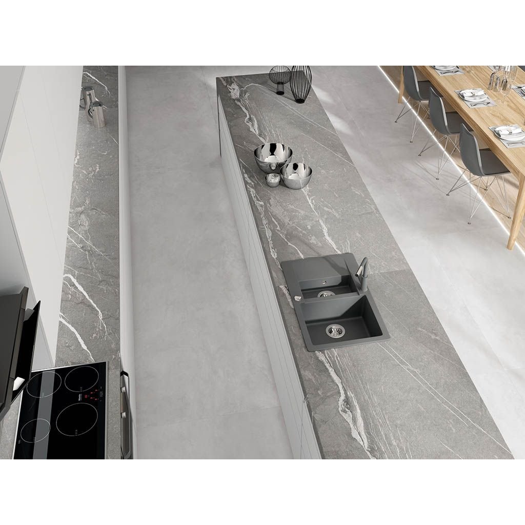 Керамогранит Ascale (Аскейл) Cardoso Gray матовый Mix 4 вариации 160х320 см, ппп00064144