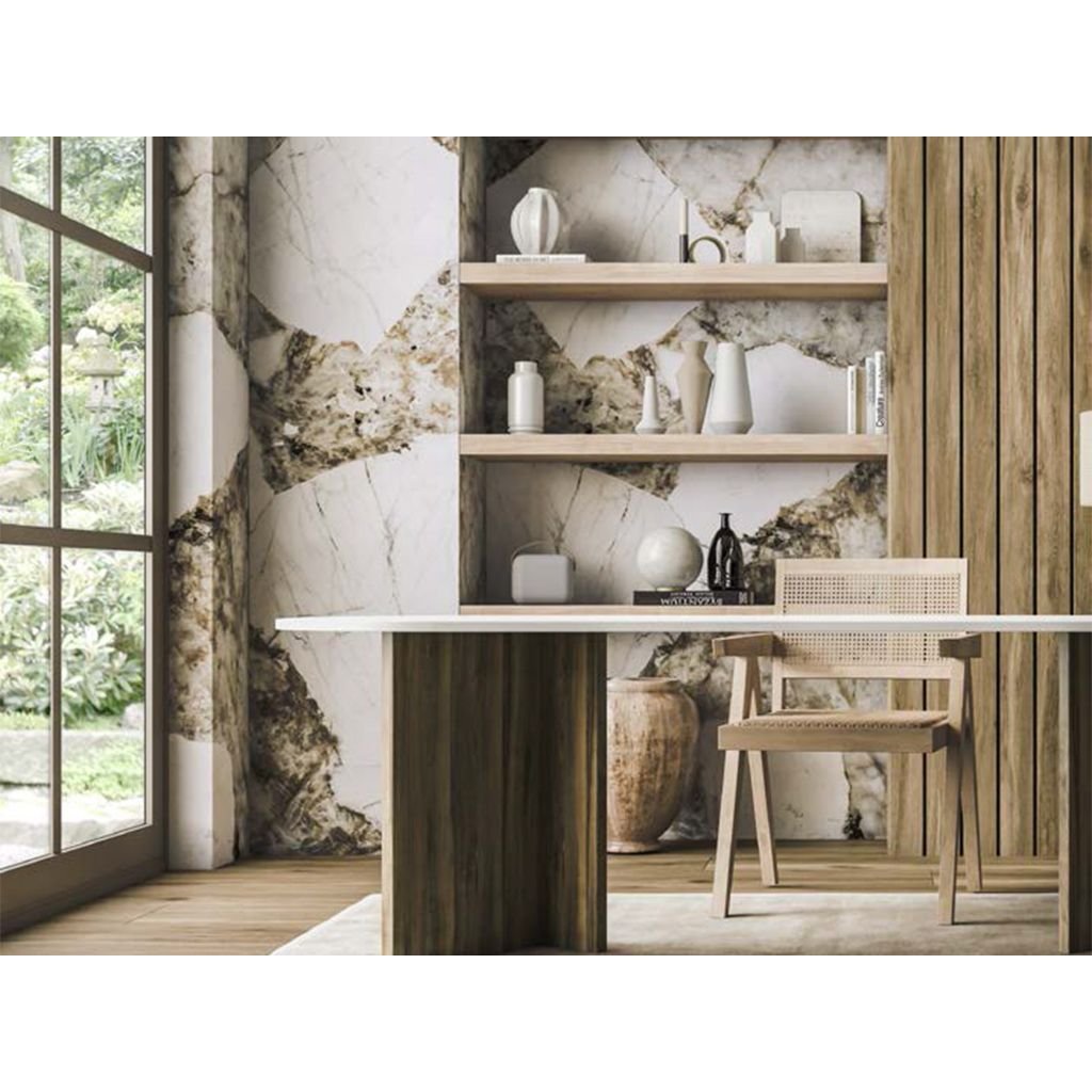 Керамогранит Ascale (Аскейл) Bookmatch Patagonia Gold A Polished 160х320 см, ппп00078095