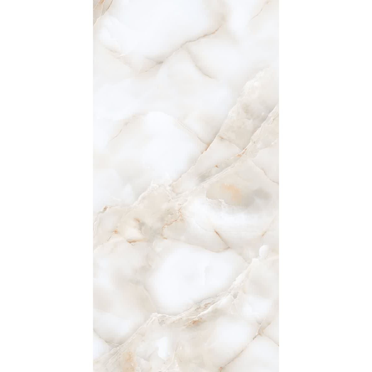 Керамогранит Mita Ceramic (Митасерамик) Poison Pearl Glossy Белый 60х120 см, глянцевый