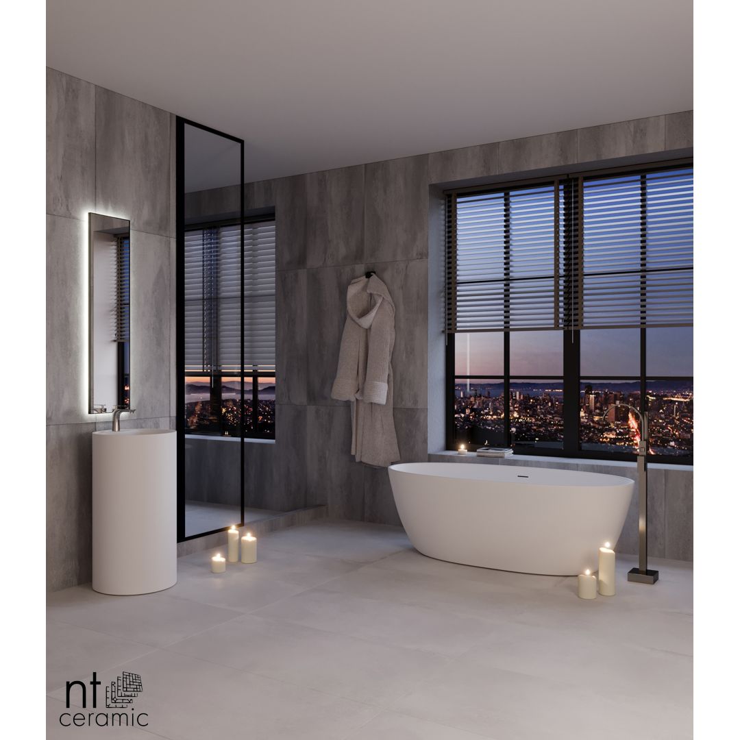 Керамогранит NT Ceramic Cemento Bianco 60х120 см, NTT996040M