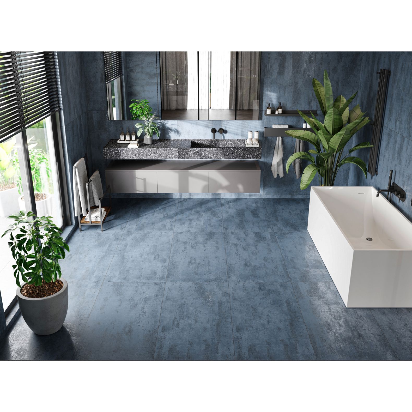 Керамогранит NT Ceramic Metallic Azul 60х120 см, NTT99608M