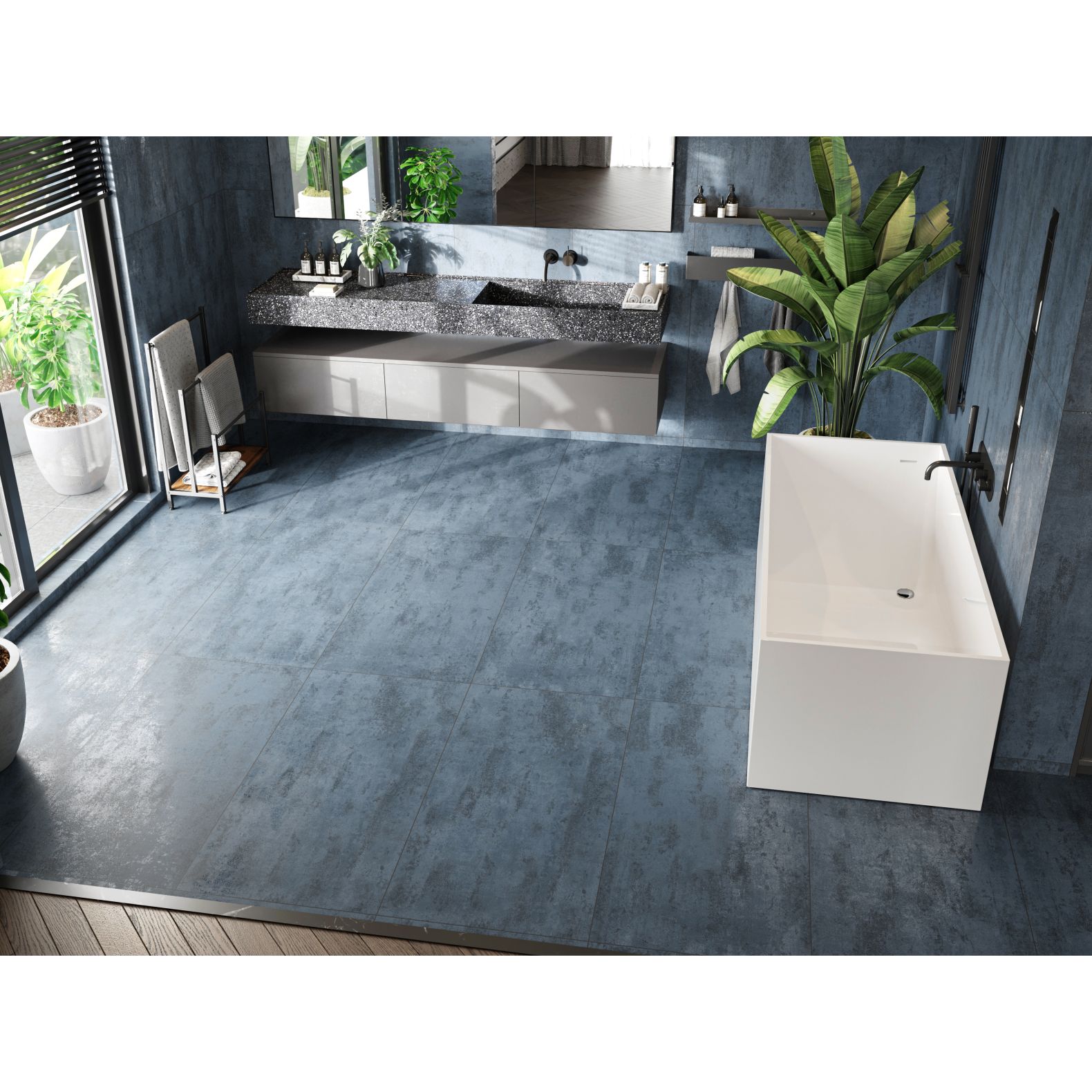 Керамогранит NT Ceramic Metallic Azul 60х120 см, NTT99608M