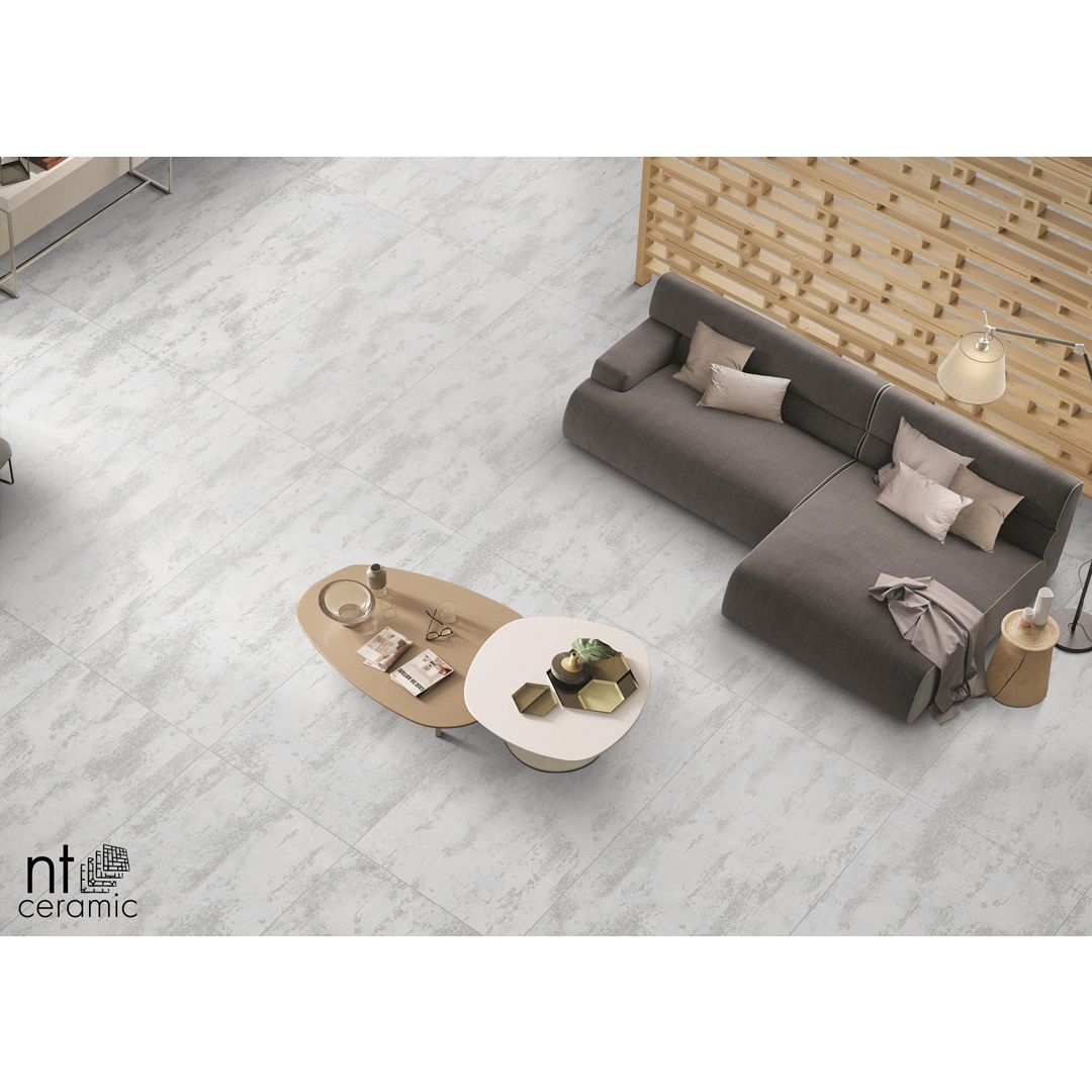 Керамогранит NT Ceramic Metallic White 60х120 см, NTT99609M