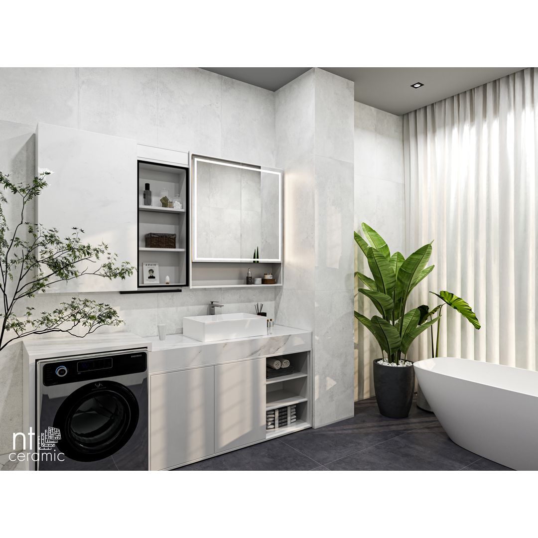 Керамогранит NT Ceramic Cemento Bianco 60х60 см