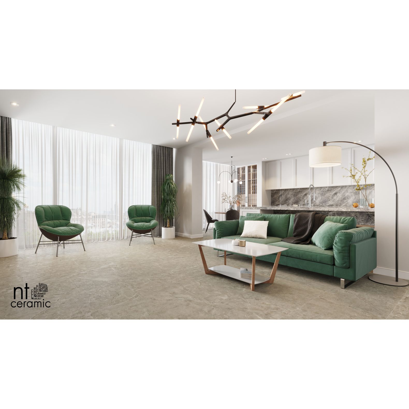 Керамогранит NT Ceramic Quanta Grey NTT9021 60х60 см