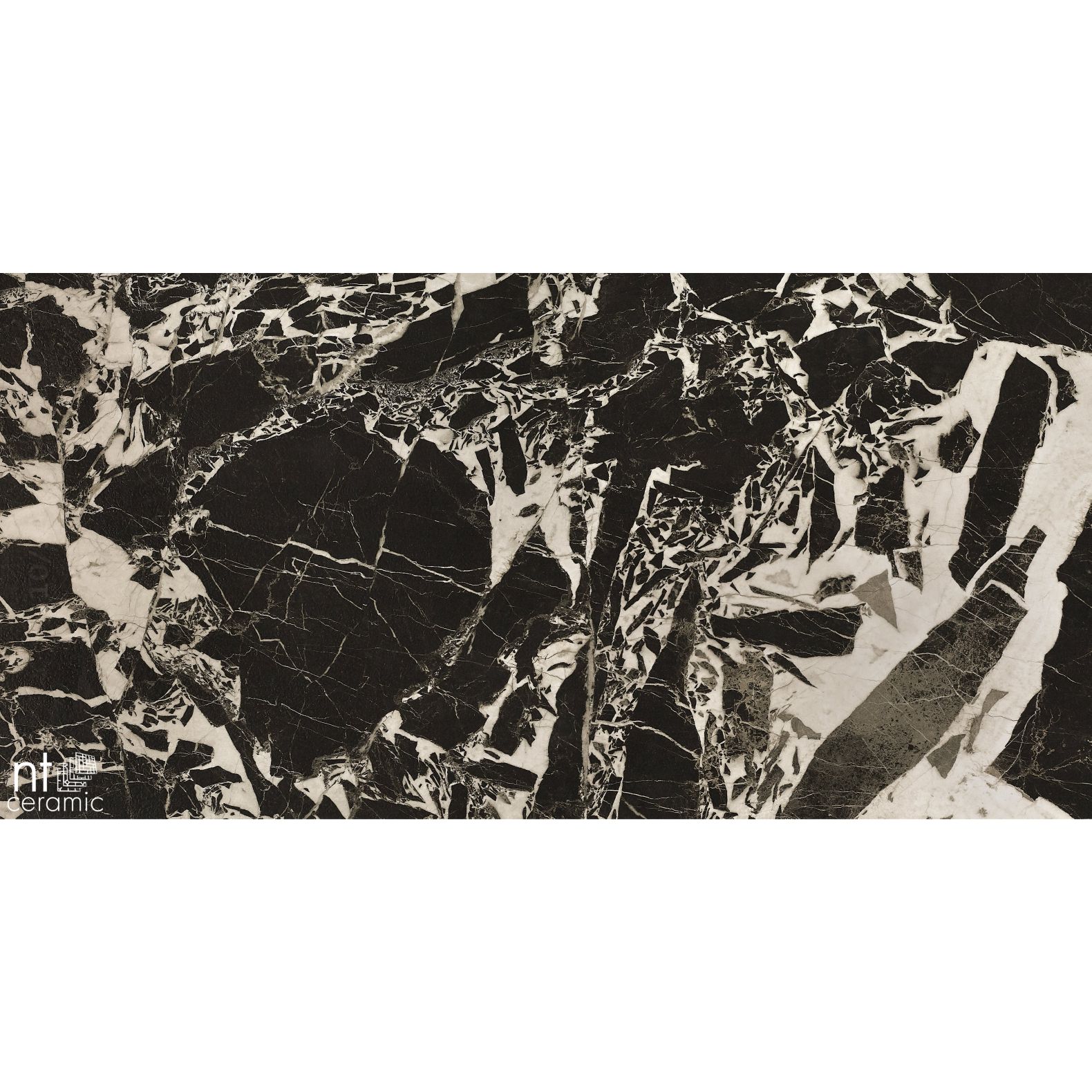 Керамогранит NT Ceramic (Нт Керамик) Quanta Grey Portoro Black 60х120 см, NS612NTT9028L