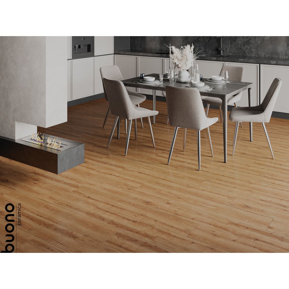 Керамогранит Buono Ceramica (Боно Керамика) Forest Brown Matt 20х120 см, F4502M