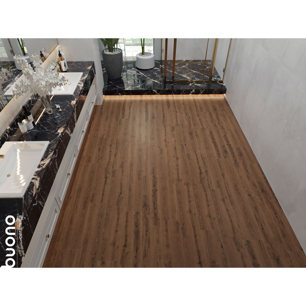 Керамогранит Buono Ceramica (Боно Керамика) Forest Wenge Matt 20х120 см, F4505M