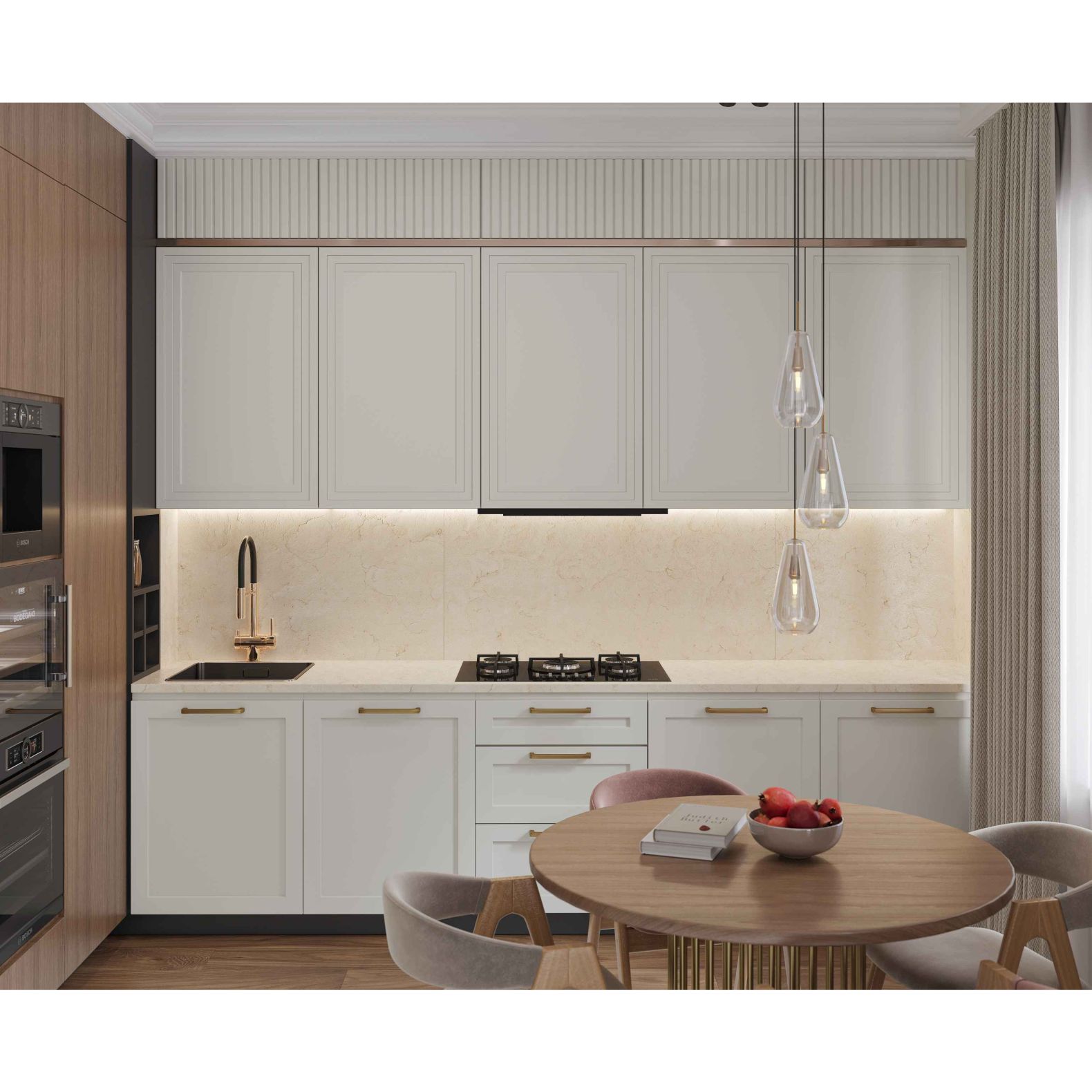 Керамогранит Buono Ceramica (Боно Керамика) Salted Сaramel Crema Carving 60х120 см, MVL4411C