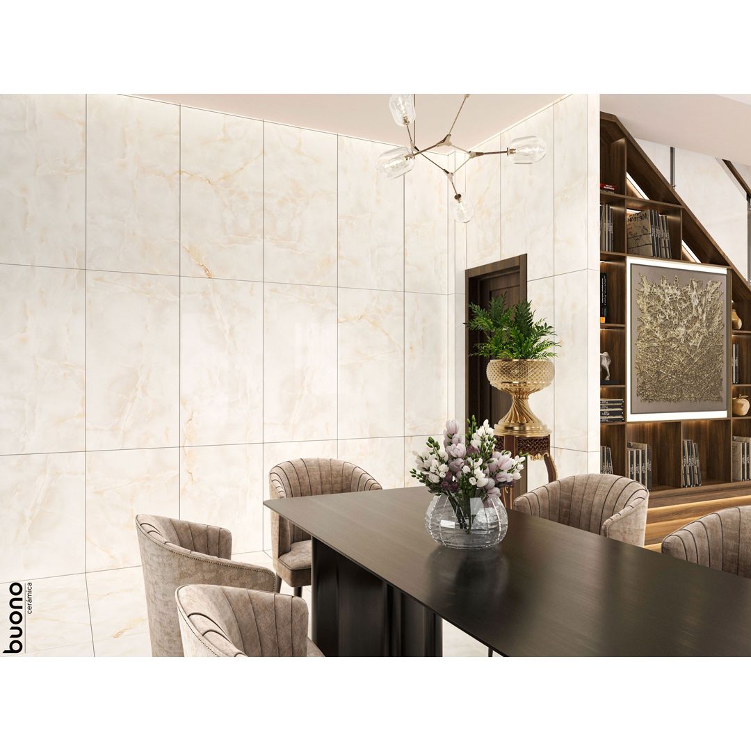 Керамогранит Buono Ceramica (Боно Керамика) Onice Crema Carving 60х120 см, O4453C