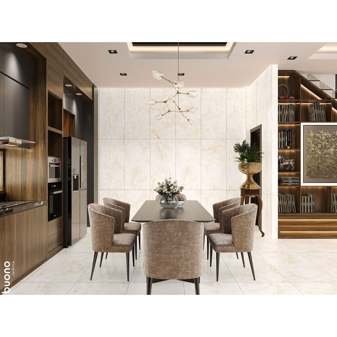 Керамогранит Buono Ceramica (Боно Керамика) Onice Crema Carving 60х120 см, O4453C