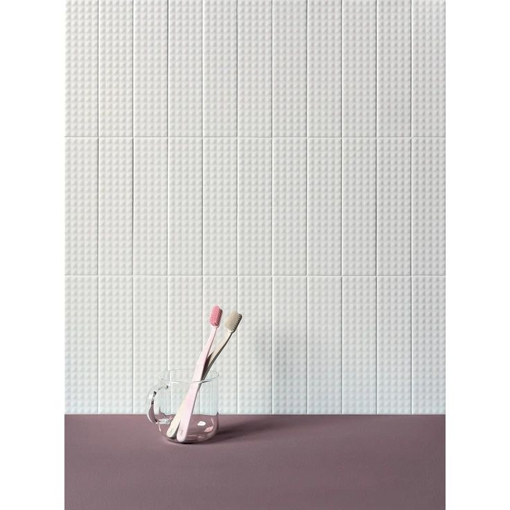 Плитка настенная 41zero42 Biscuit Stud Bianco 5x20 см