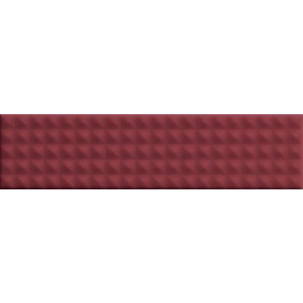 Плитка настенная 41zero42 (41зиро42) Biscuit Stud Bordeaux 5x20 см