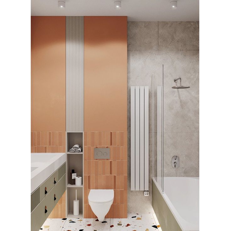 Плитка настенная 41zero42 Biscuit Stud Terra 5x20 см