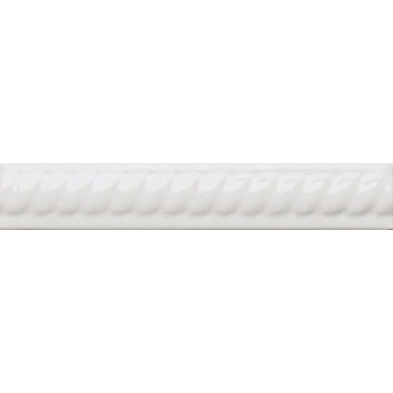 Бордюр Adex (Адекс) Neri Trenza PB Blanco (Бланко) Z 2.5x15 см