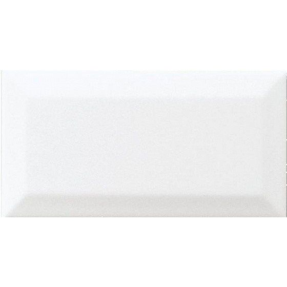 Плитка настенная Adex (Адекс) Neri Biselado PB Blanco (Бланко) Z 7.5х15 см