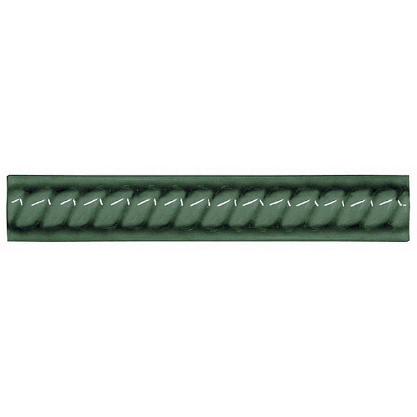 Бордюр Adex (Адекс) Modernista Trenza PB C/C Verde Oscuro 2,5х15 см