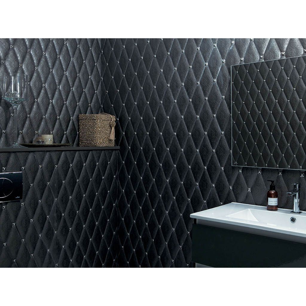 Вставка Adex Rombos Taco Esfera Negro 2х2 см