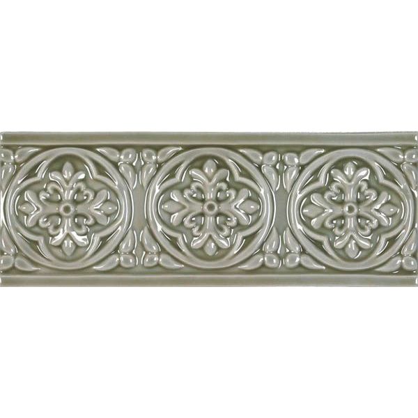 Бордюр Adex (Адекс) Studio Relieve Palm Beach Eucalyptus 7.5x19.8 см