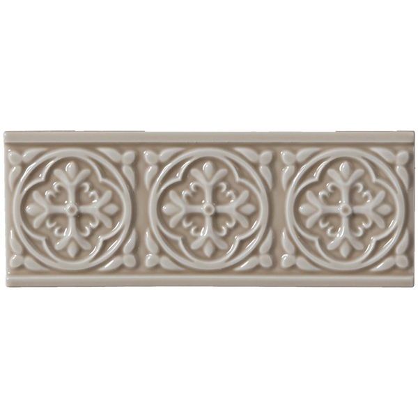 Бордюр Adex (Адекс) Studio Relieve Palm Beach Silver Sands 7.5x19.8 см