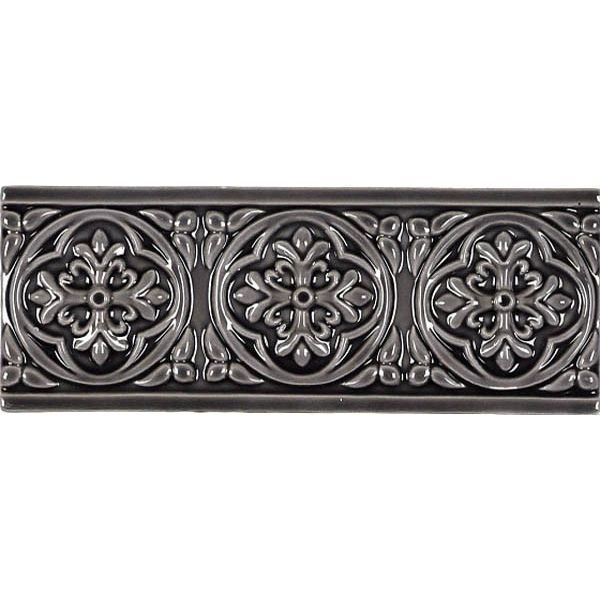Бордюр Adex (Адекс) Studio Relieve Palm Beach Volcanico 7.5x19.8 см