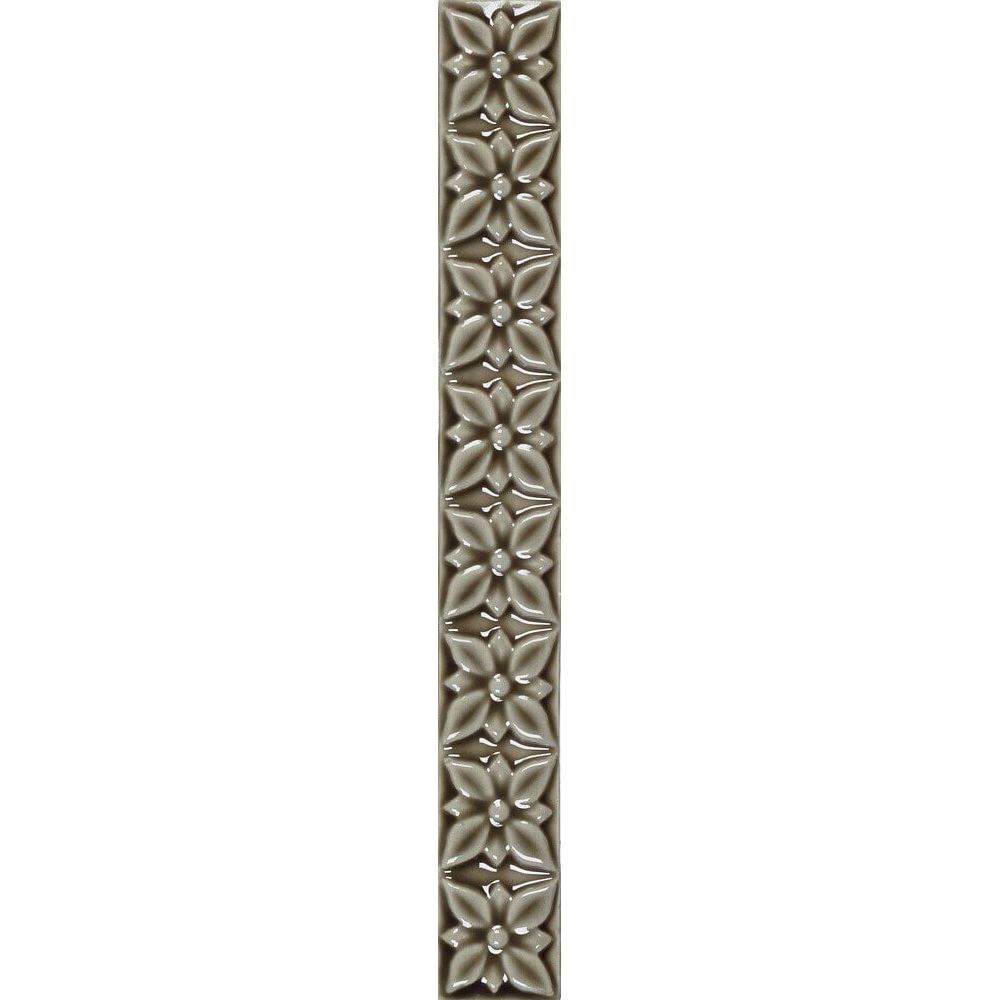Бордюр Adex (Адекс) Studio Relieve Ponciana Eucalyptus 2.5x19.8 см