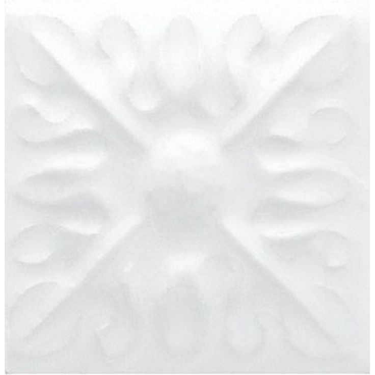 Вставка Adex (Адекс) Studio Taco Relieve Flor 2 Snow Cap 3x3 см