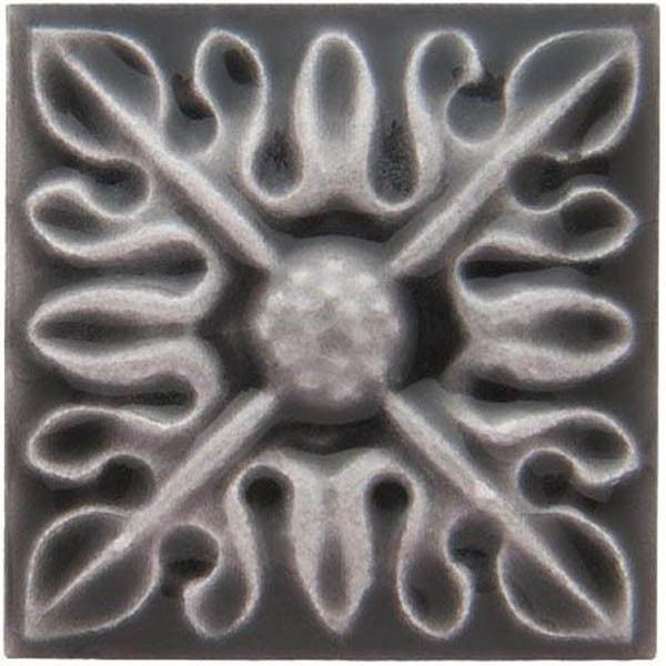 Вставка Adex (Адекс) Studio Taco Relieve Flor 2 Volcanico 3x3 см