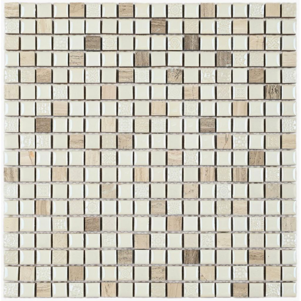 Мозаика Bonaparte (Бонапарт) Iceland Глянцевая 30x30 см (чип 1,5x1,5 см)