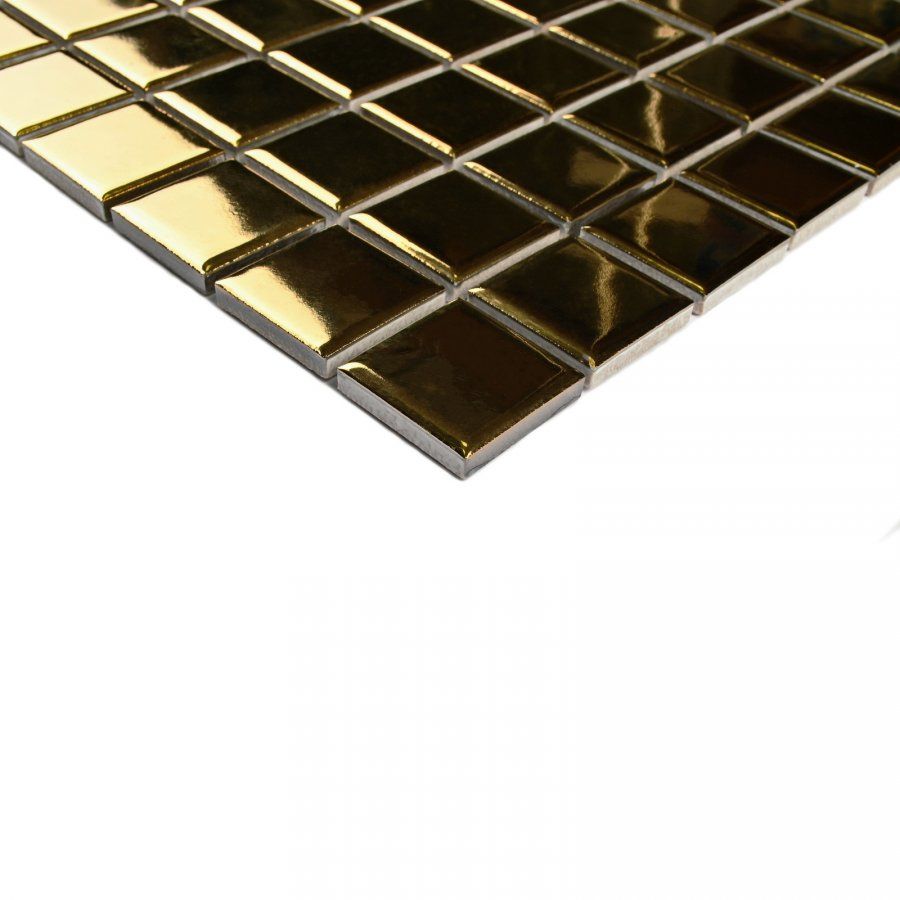 Мозаика Bonaparte (Бонапарт) Everest Gold Глянцевая 30.25x30.25 см (чип 2,5x2,5 см)
