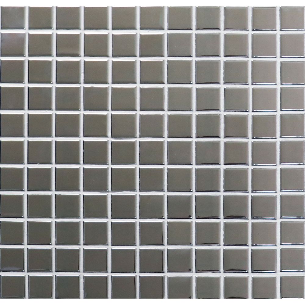 Мозаика Bonaparte (Бонапарт) Everest Silver Полированная 30.25x30.25 см (чип 2,5x2,5 см)